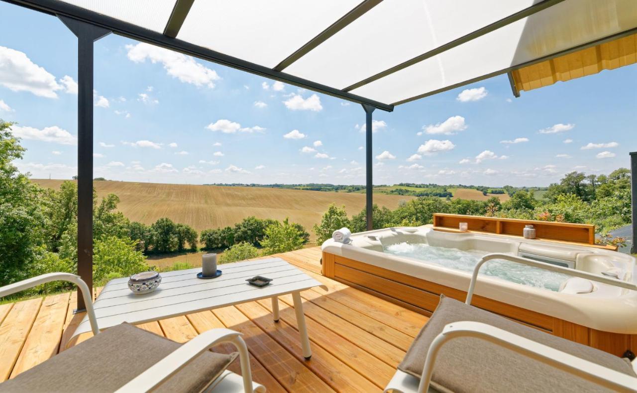 Chambre d'hôtes de charme à la Maison Bleue Savignac-Mona Esterno foto