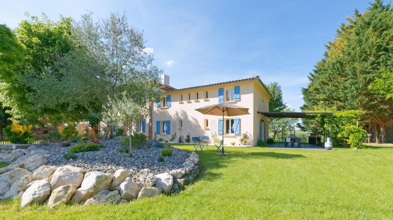Chambre d'hôtes de charme à la Maison Bleue Savignac-Mona Esterno foto